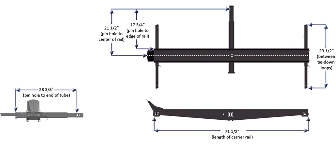 Versa-Haul VH-55 Single Motorcycle Carrier