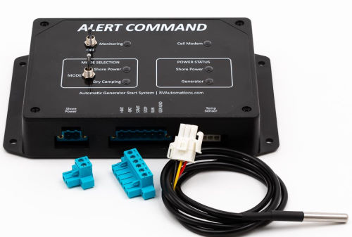 RV Automations Command Auto Generator Start & Temperature Monitoring System  With Text Alerts