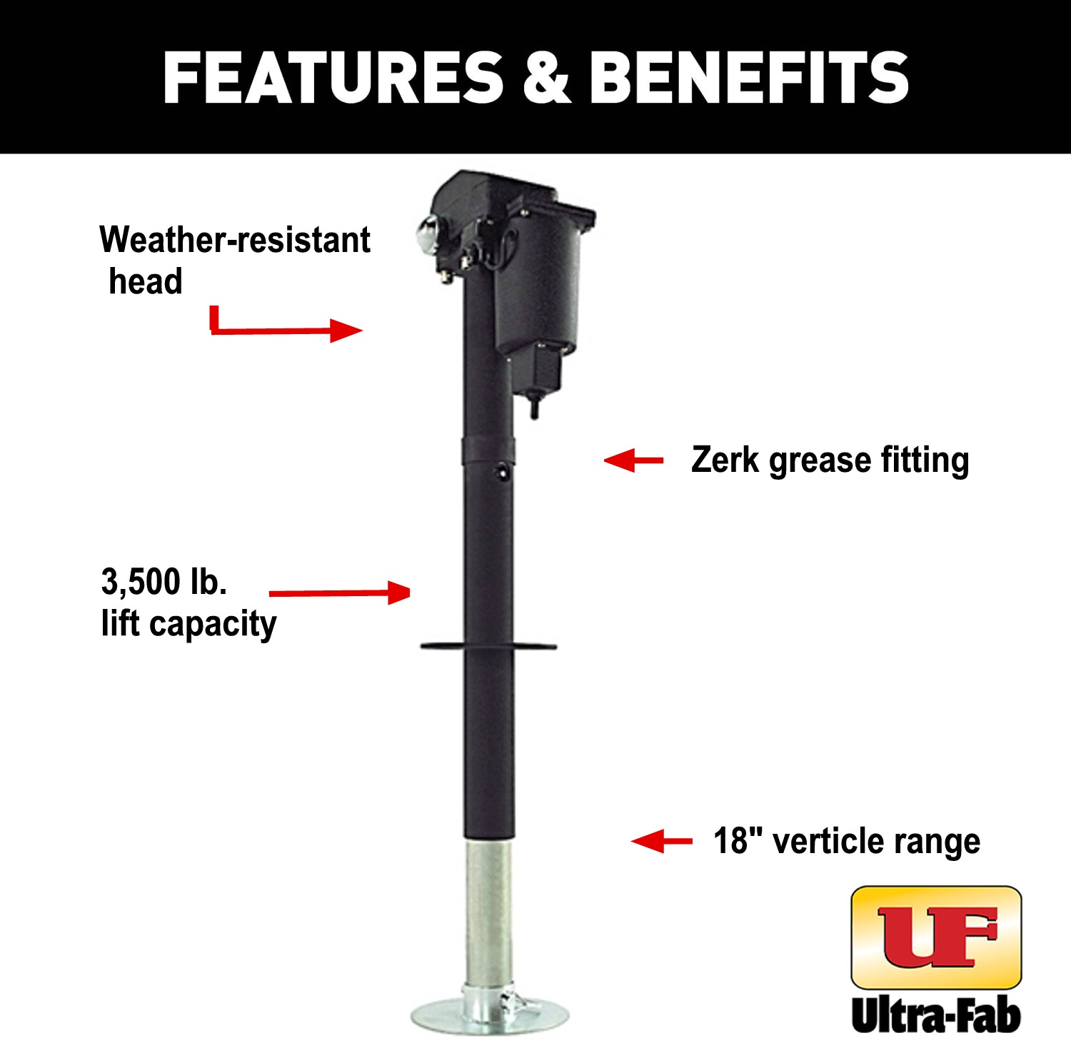 Ultra-Fab Products 3502 Electric Tongue Jack