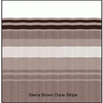 Carefree JUL148A00 RV Awning Vinyl Fabric 13'-2" - Sierra Brown Dune Stripe With White Weatherguard