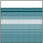 Carefree RV Awning Vinyl Fabric 13'-2" - Teal Dune Stripe With White Weatherguard