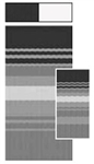 Carefree RV Awning Vinyl Fabric 15'-2" - Black/Gray Dune Stripe With White Weatherguard