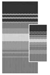 Carefree RV Awning Vinyl Fabric 16'-2" - Black/Gray Dune Stripe With White Weatherguard