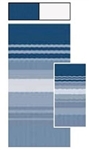 Carefree RV Awning Vinyl Fabric 17' - Ocean Blue Dune Stripe With White Weatherguard