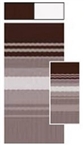 Carefree Sierra Brown Dune Stripe Replacement RV Awning Fabric - 15.2' x 8' W/FLXGuard