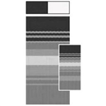 Carefree Black/Gray Dune Stripe Replacement RV Awning Fabric - 17.2' x 8' W/Black FLXGuard