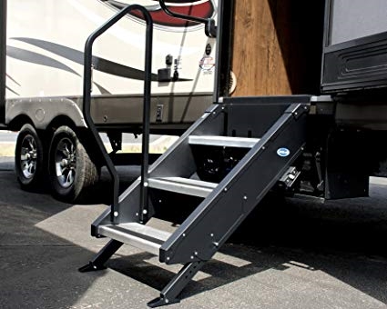 MOR/ryde STP-205 StepAbove 3-Step RV Entry Steps - 26" Door Width