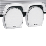 Classic Accessories 32-34.5" RV Deluxe Wheel Covers - White