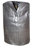 ADCO 2711 Diamond Plated Propane Tank Cover - Silver - Single 20 Lb