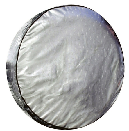 ADCO 9755 Silver Diamond Plated Spare Tire Cover F - 29"