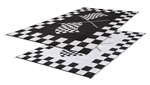 Faulkner Reversible RV Patio Mat - Finish Line Design - 9' x 12'