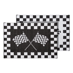 Faulkner Reversible RV Patio Mat, Finish Line Design - 3' x 5'