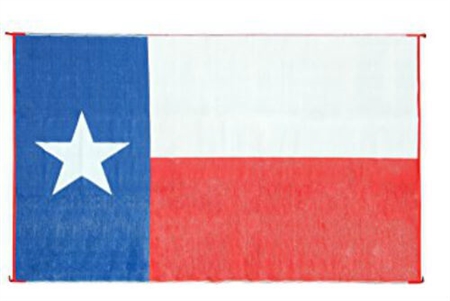 Camco 42860 RV Reversible Outdoor Mat - Texas Flag Design - 9' x 12'