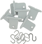 Valterra A77040 RV Awning Hangers - Gray - Set of 6