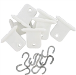 Valterra A77045 RV Awning Hangers - White - Set of 6