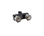 Empire Brass U-YJW9053VBLK-A Shower 2 Valve 4", Clear Crystal Knobs-Black