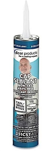 Dicor Corp 351CST-1 Non-Sag Cap Sealant - Tan - 10.3 Oz