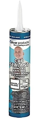 Dicor Corp 351CSW-1 Non-Sag Cap Sealant - White - 10.3 Oz