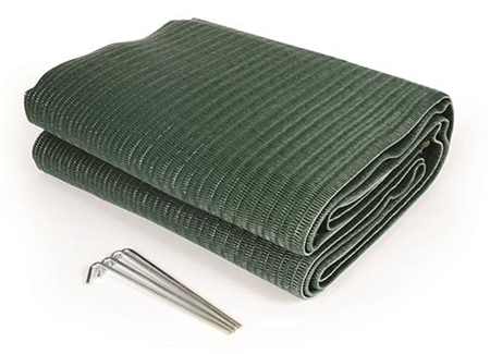 Camco 42880 Reversible Awning Leisure Mat - Green - 9' x 6'