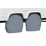 Classic Accessories 80-083-151001-00 RV Wheel Covers - Grey - 24" - 27"