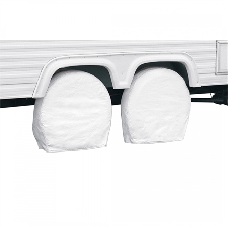 Classic Accessories 76270 RV Wheel Covers - White - 37"-41"