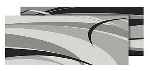 Faulkner 53016 Black And Gray RV Patio Mat - 8' x 16'