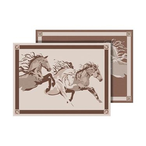 Faulkner 53006 Horse Design RV Patio Mat - 12' x 9'