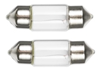 Ancor 529102 Festoon Light Bulb, 1.22" Long, 10W, 2 Pack