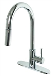 Empire Brass Stainless Steel RV Kitchen Faucet With Pull Down Spout, 2.2 GPM - Chrome   