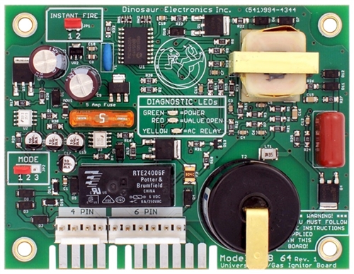 Dinosaur Electric UIB64 Ignition Control Circuit Board For Atwood AC/Gas Water Heaters