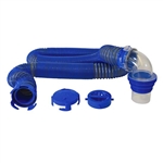 Duraflex 22005 Gator Polymer Ribbed Sewer Hose Kit, 15 Ft