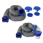 Duraflex  Gator 21 Mil Polypropylene RV Sewer Hose Kit, 30 Ft