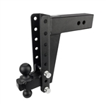 Bulletproof Hitches HD3010 Adjustable 2-Ball Mount For 3" Receiver, 10" Drop/Rise, 22,000 Lbs