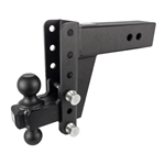 Bulletproof Hitches HD306 Adjustable 2-Ball Mount For 3" Receiver, 6" Drop/Rise, 22,000 Lbs