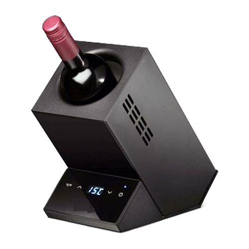 Pinnacle WR001B Electric Single Wine Bottle Chiller, Black