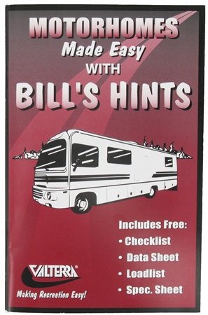 Valterra Motorhomes Made Easy with Bill's Hints