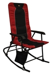 Faulkner Dakota Folding Rocking Chair - Burgundy/Black