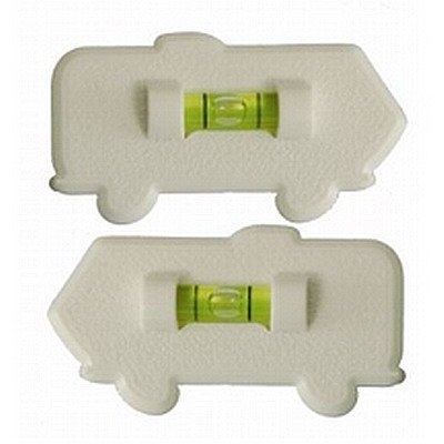 Prime Products 28-0121 Motorhome Bubble Level - White - 2 Pack