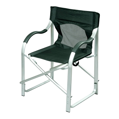 Faulkner 43948 Aluminum Directors Chair - Black