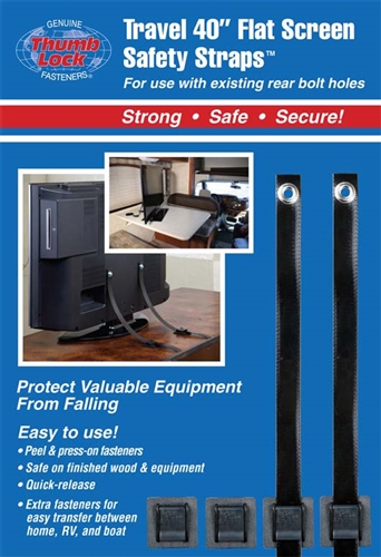 Ready America MRV4615 Flat Screen Safety Straps - 40"