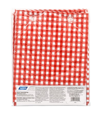 Red & White Tablecloth