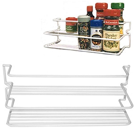 AP Products Double Spice Rack White