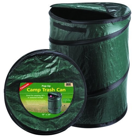 Coghlan's 1219 Portable Pop-Up Camping Trash Bin - Green