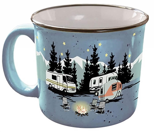 Camp Casual CC-004B Starry Night Camping Travel Mug