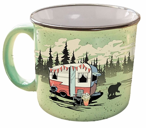 Camp Casual CC-004G Beary Green Travel Mug