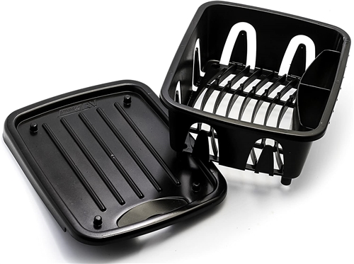 Camco 43512 RV Mini Dish Drainer and Tray - Black