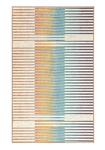 My Magic Carpet Flux Striped Multicolor Washable Accent Rug, 3' x 5'