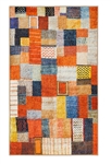 My Magic Carpet Patchwork Multicolor Washable Accent Rug, 3' x 5'