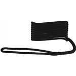 Attwood Solid Braided Dock Line, 15 Ft, Black           