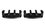 Attwood Zig-Zag Boat Rope Cleat, 3-1/2" Length, Black, Set of 2        